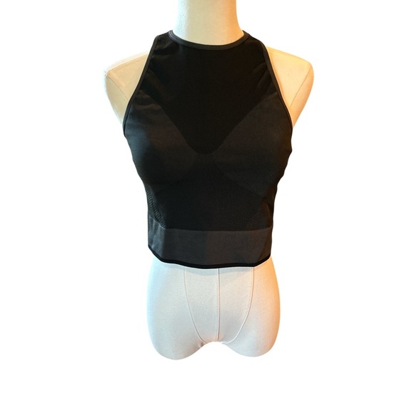 Lululemon Seamless Mesh Supportive Training Tank Top Graphite sz 8 - Picture 2 of 4